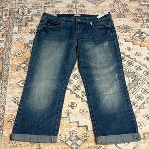 NWT GAP FACTORY 10R  Slim Boyfriend Light Deconstructed Vintage jeans